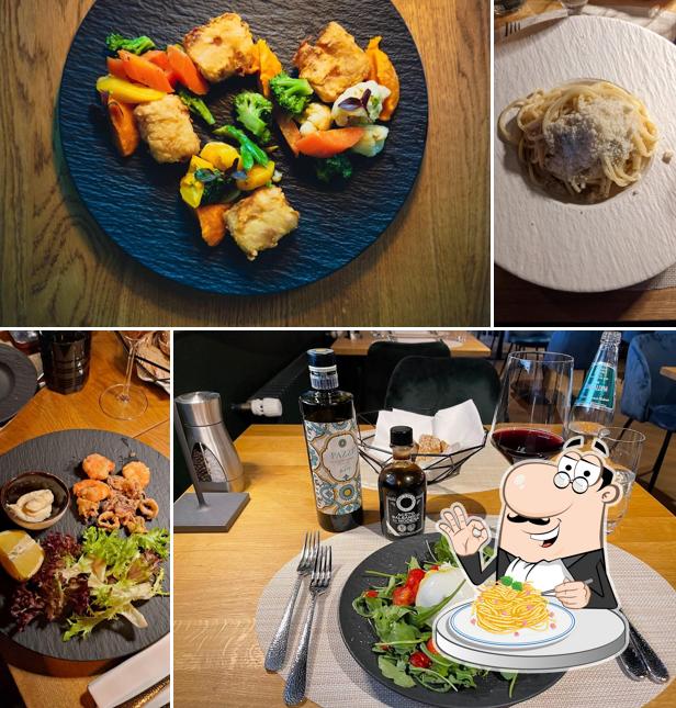 Spaghetti alla carbonara al Restaurant Portofino Basel