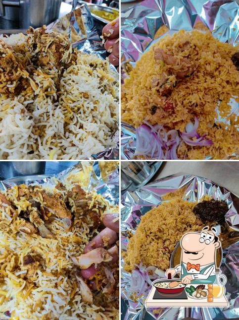 Fried rice at اقبال ہوٹل حیدرآبادی ڈم بریانی ہاؤس Iqbal Hotel Hyderabadi DUM Biriyani House