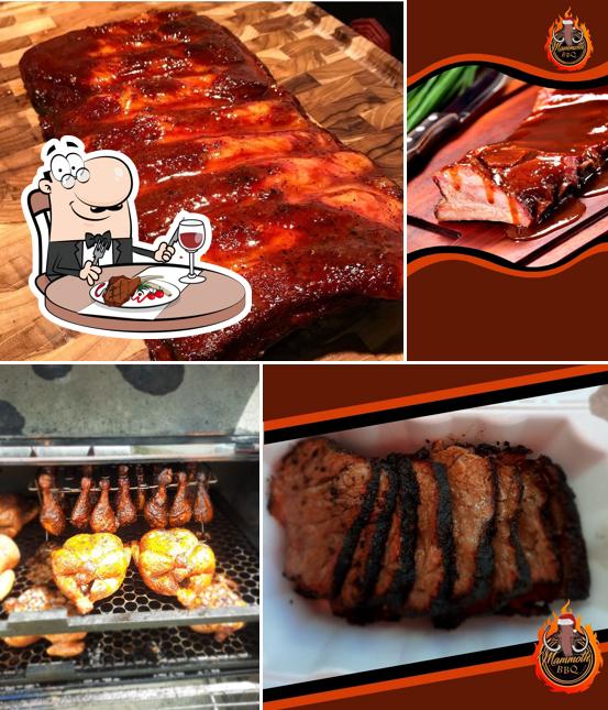 Escolha pratos de carne no Mammoth BBQ