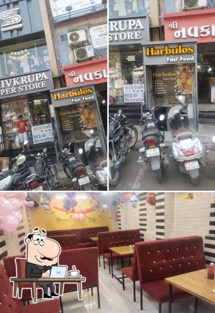 The interior of Harbulos Fast Food