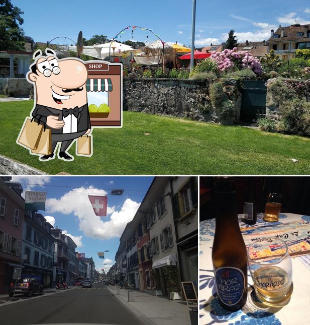 La immagine della esterno e birra di Restaurant Le Cap Breton