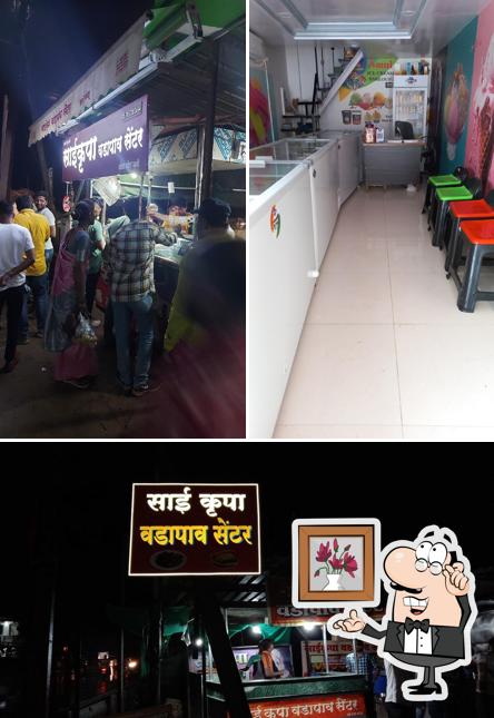 The interior of Sai Krupa Vada Pav Center 2