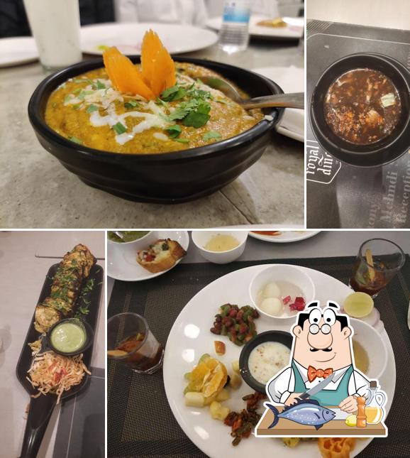 Grilled salmon at Royal Dine Restaurant & Banquet