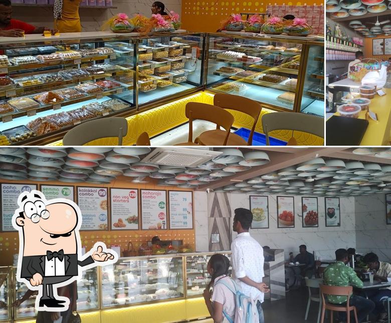 The interior of Thank U Bakery, Sweets & Cafe - Uthangudi, Madurai