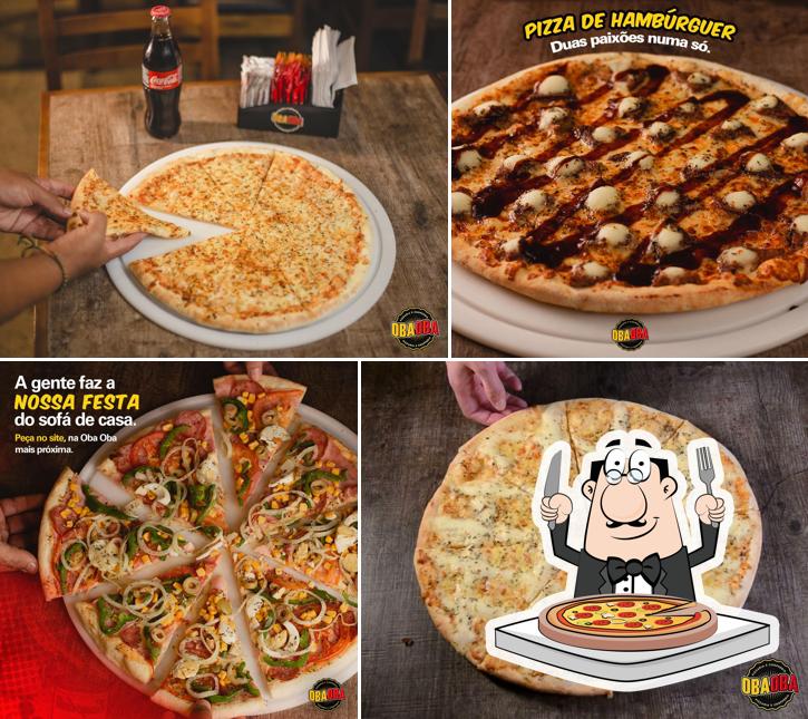 Peça diferentes variedades de pizza