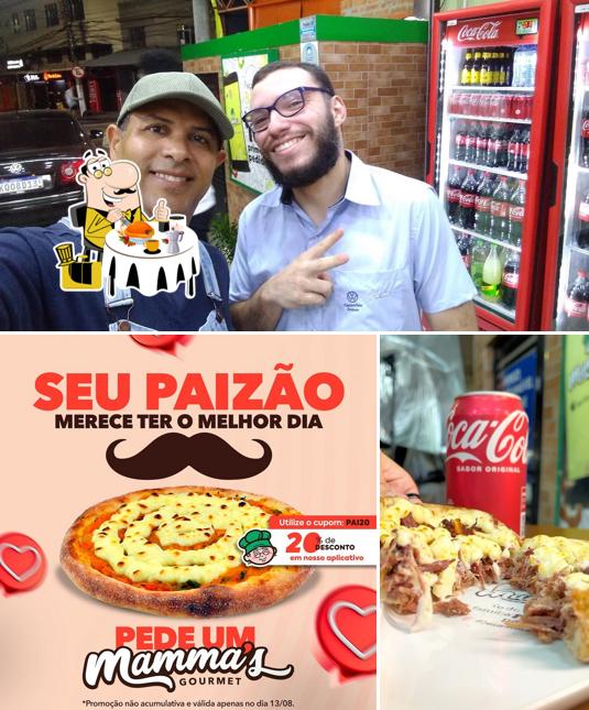 A ilustração do Mamma's Gourmet - Centro’s comida e interior