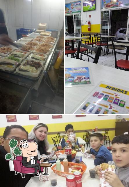 O interior do Dog King - Apucarana