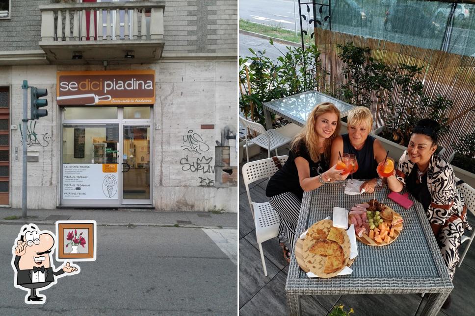 Gli interni di SeDiciPiadina collegno