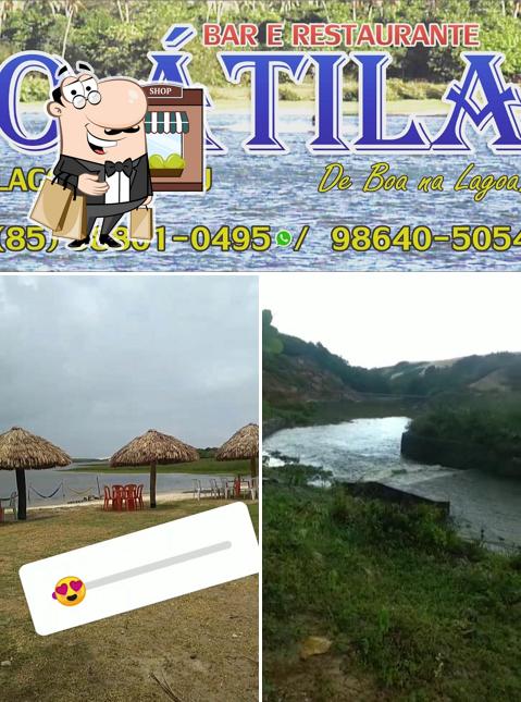 Você pode espairecer no na área externa do Restaurante O Átila