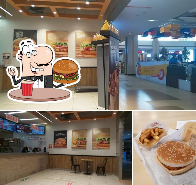 Order a burger at Burger King