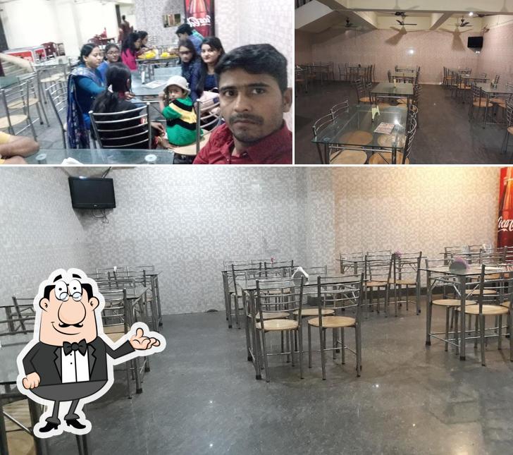 The interior of Shakahaar Restaurant