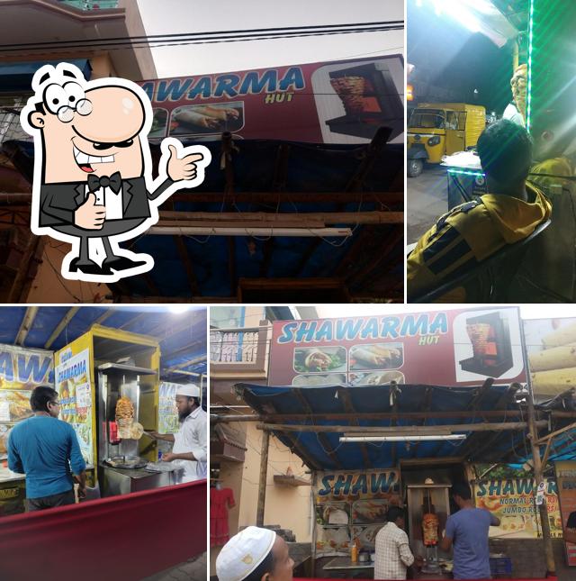 See this picture of Shawarma Hut