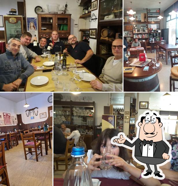 Gli interni di Osteria Alle Botti