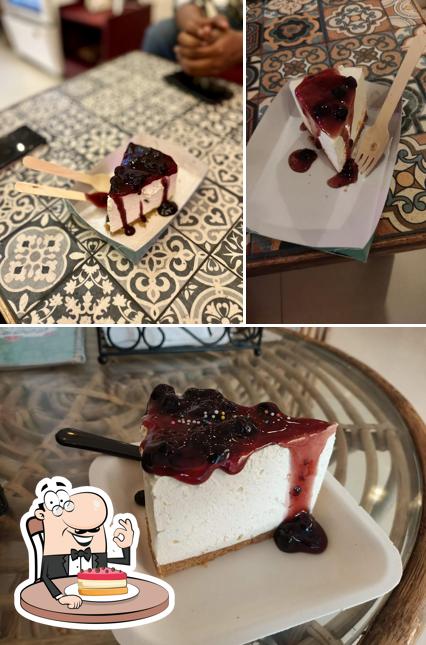 Cheesecake at Cook's Bakery & Cafe