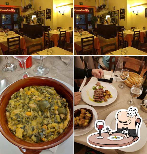 Questa è la immagine che mostra la cibo e interni di Ristorante ai 4 Venti