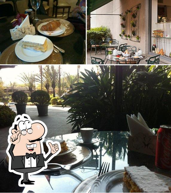 O interior do Boulangerie Le Fournil