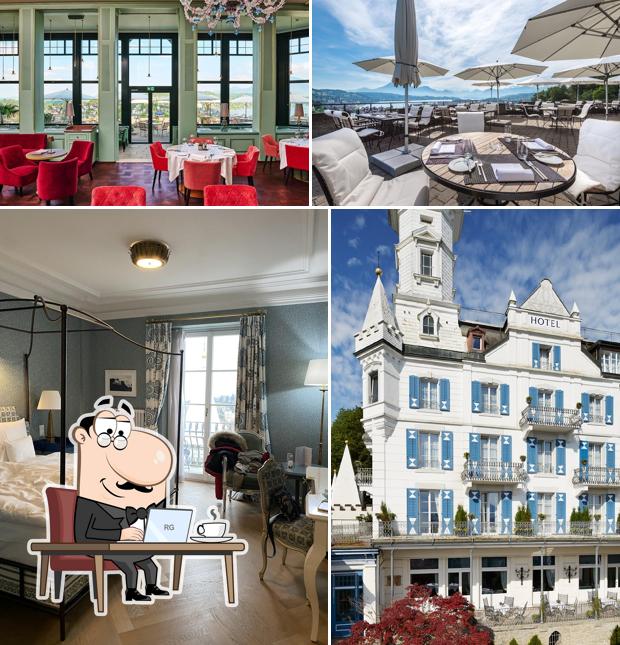 Gli interni di Hotel Château Gütsch