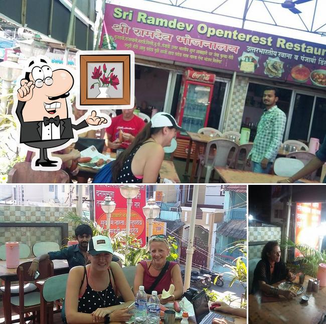 The interior of Ramdev Restaurant