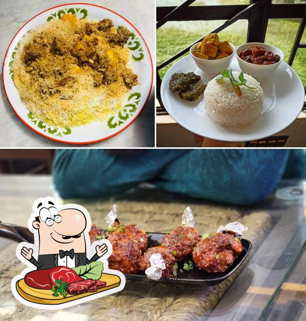 Get meat meals at Bolpur Food Court