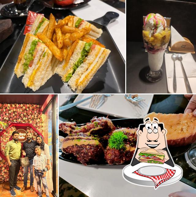 Club sandwich at Honey special cake