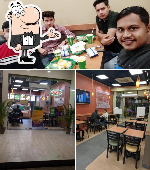 The interior of Subway Sector 46 Chandigarh