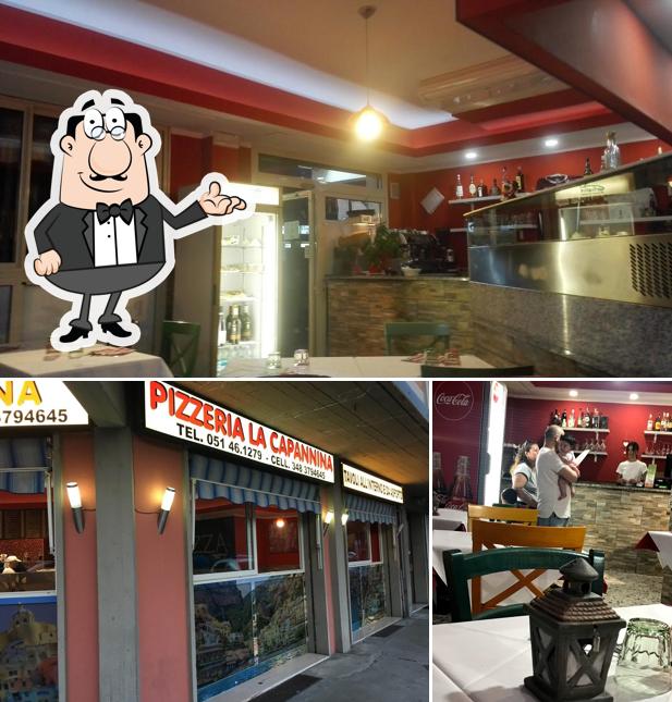 Gli interni di Pizzeria La Capannina