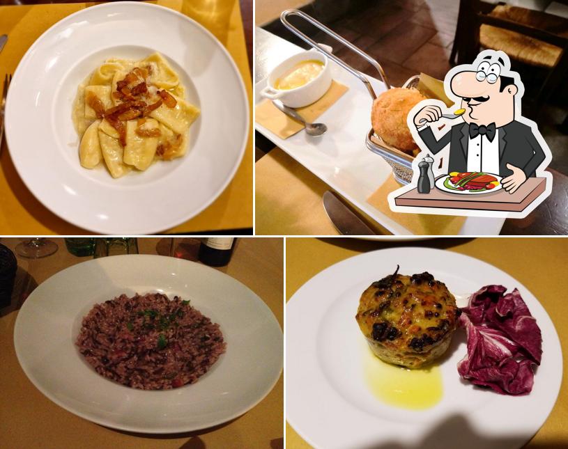 Platti al Osteria La Sosta di Violante