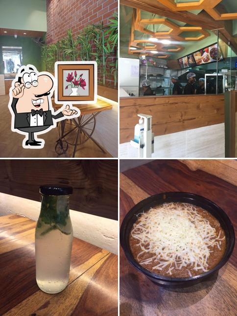 The interior of Veg Sutra Thane