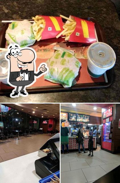 The interior of McDonald's