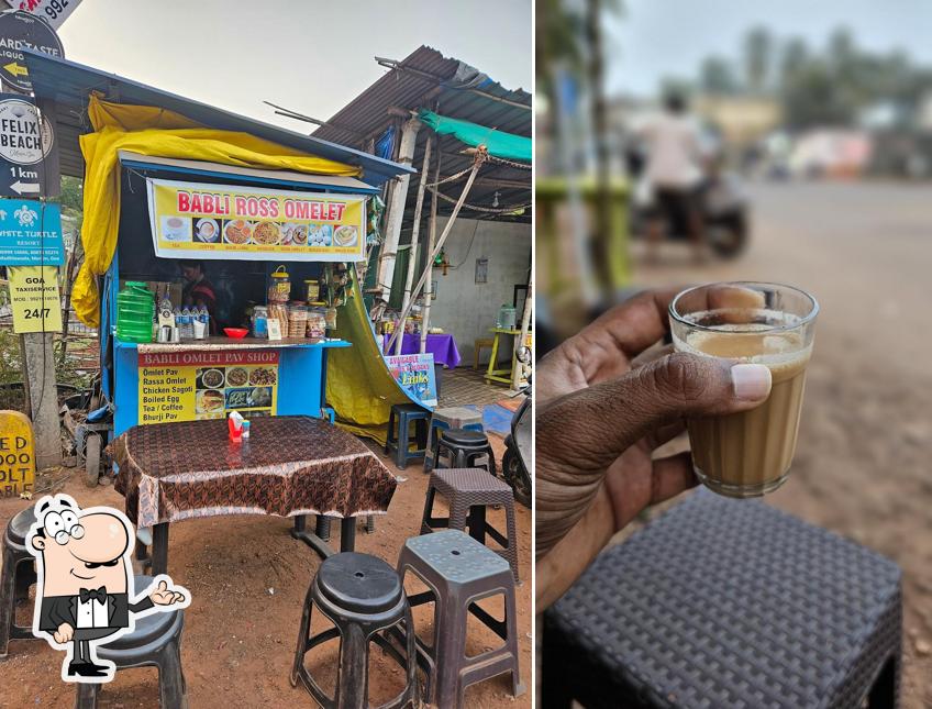 The interior of Babli Omlet pav shop