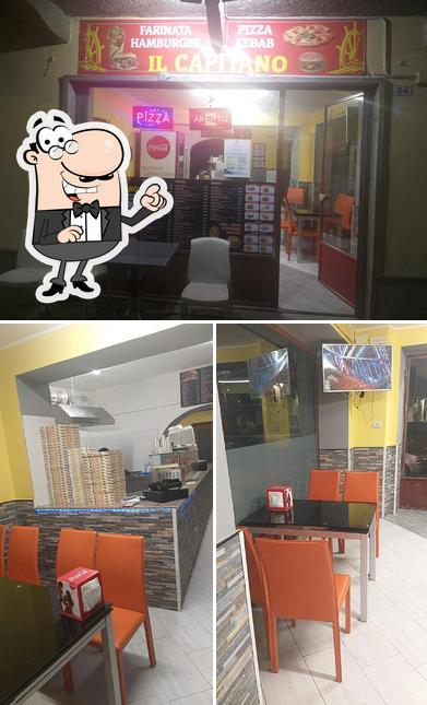 Gli interni di il capitano pizza kebab