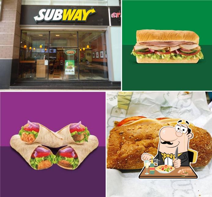 Food at Subway Acropolis Mall