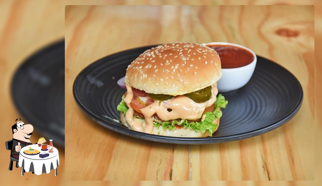 Try out a burger at Hungry Hackers