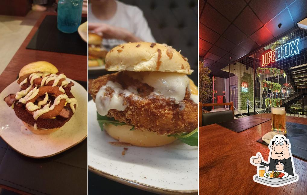 Platos en Lifebox Burger (Campinas)