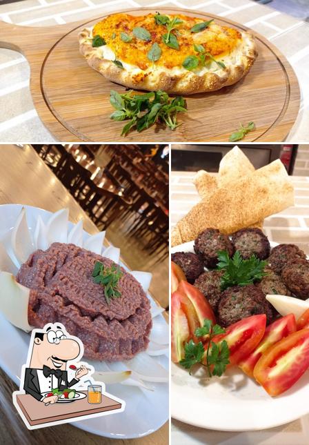 Comida em Shawarma Do Bába Libanês