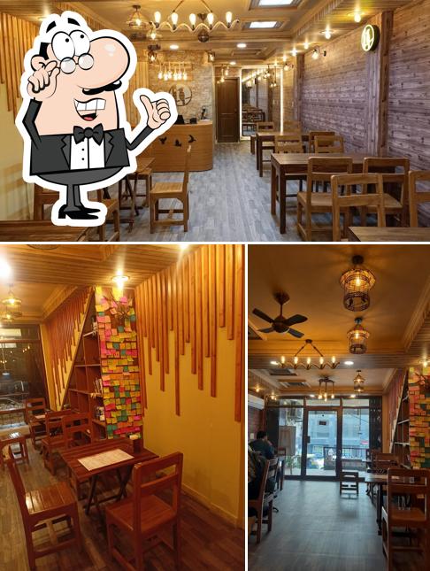 The interior of woodpecker cafe