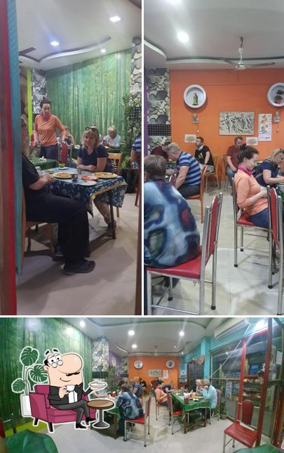 The interior of Baruah Cafe (Fast Food)