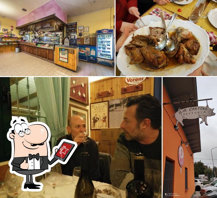 Goditi la vista dagli esterni di Trattoria Bar Cantone