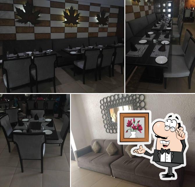 The interior of B Seven Restaurant