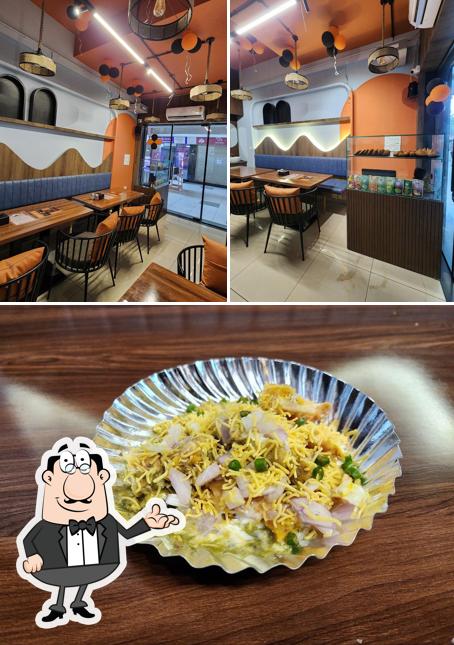 Among different things one can find interior and food at Crunchy Corner