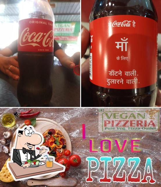 Food at Vegan Pizzeria