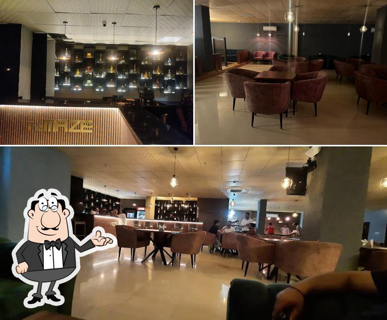 The interior of The MAZE - Lounge & Bar