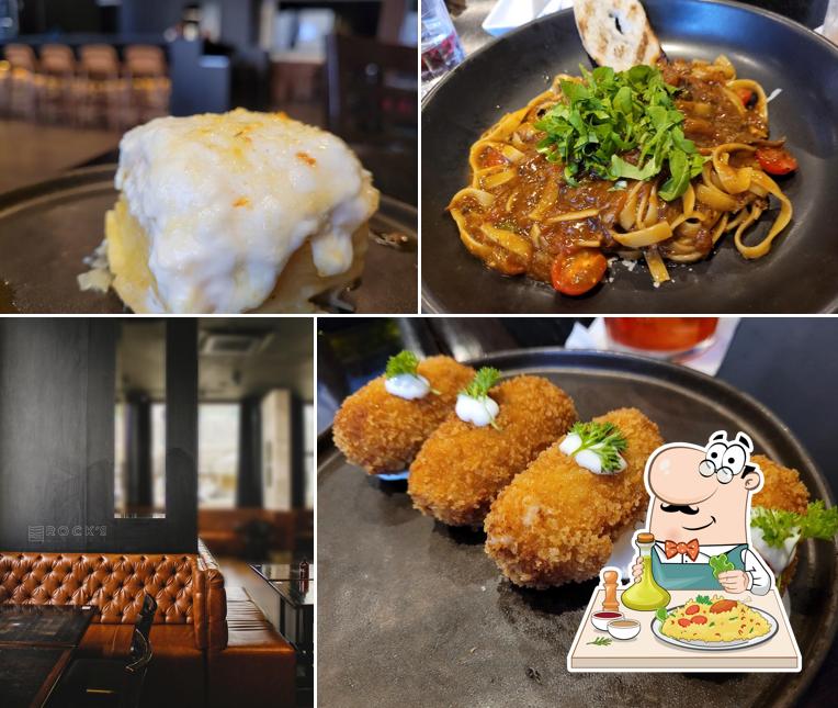 Platos en Rock's Grill