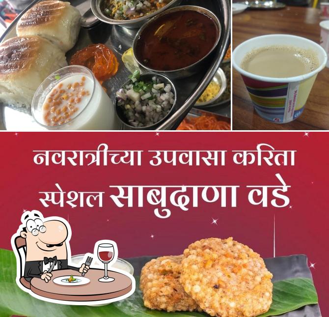 The restaurant's food and beverage