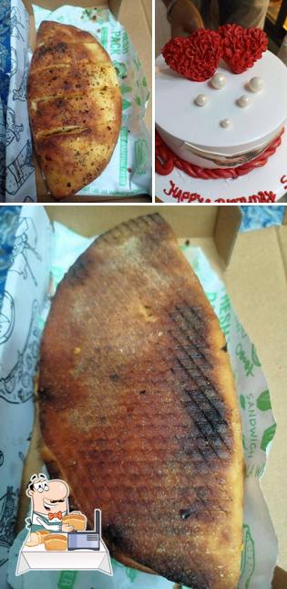 Garlic bread at La pizzeria