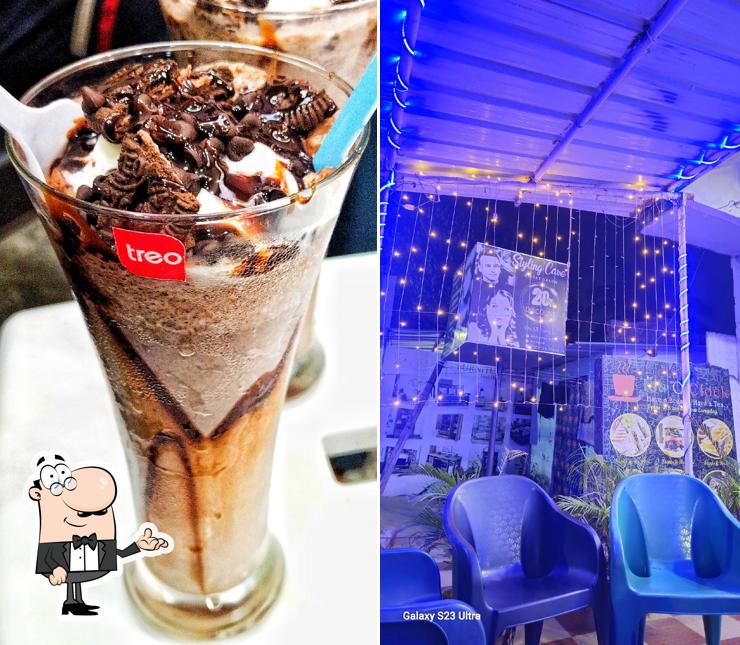 Take a seat at one of the tables at Tea o'clock