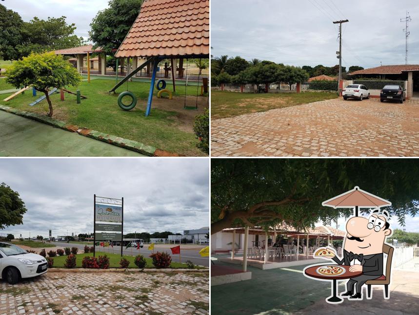 Desfrute da vista da área externa do Camaleão Restaurante e Lazer (CEPE Assu)