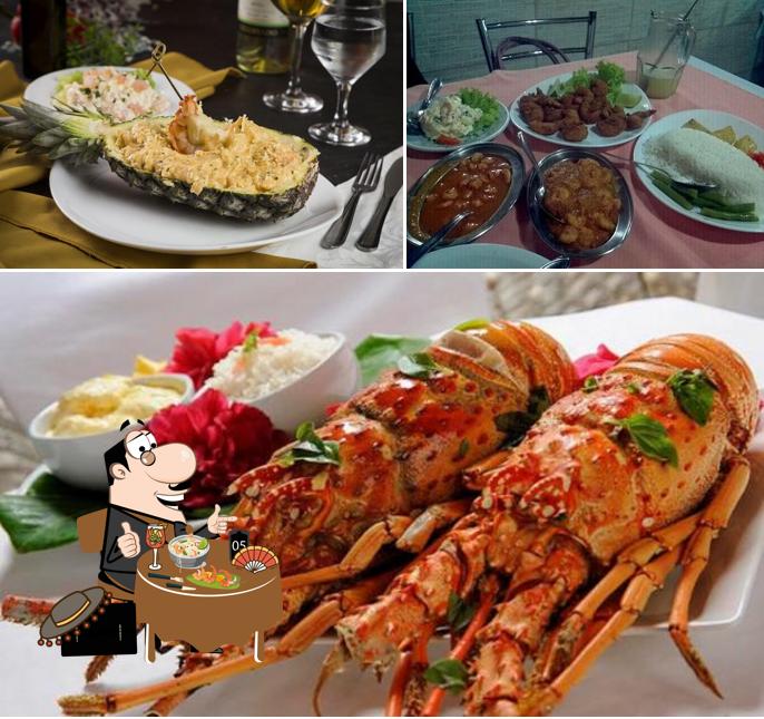 Platos en Restaurante Rei Do Camarão