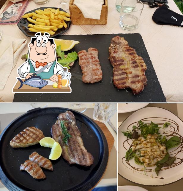 Salmone grigliato al Trattoria Antiche Mura