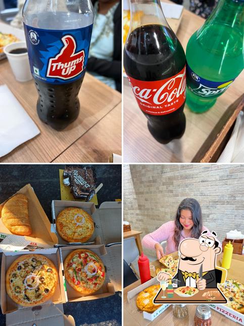 Food at La Milano Pizzeria